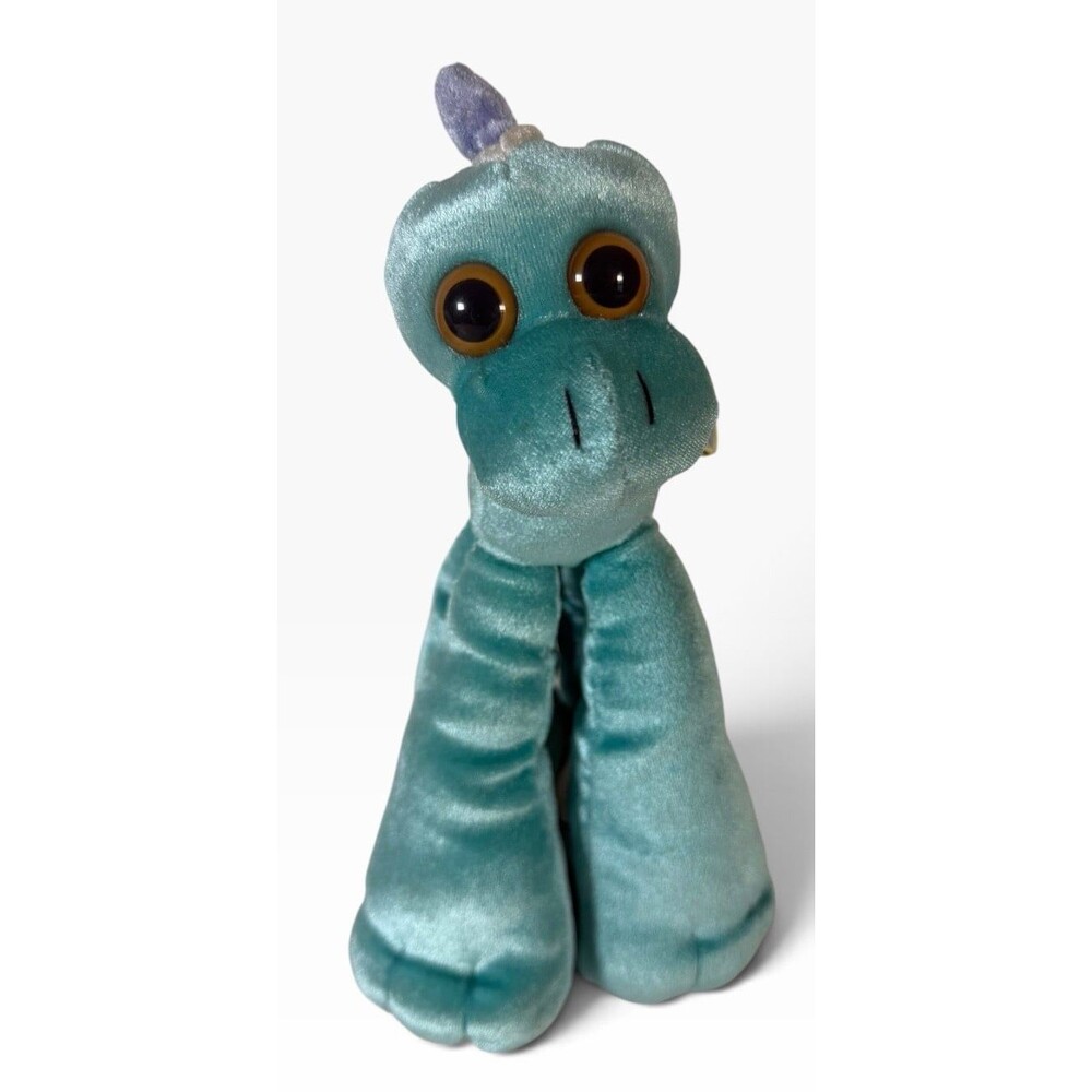 10.5 Inch JAKKS Pacific 2000 Limbo Legs Eunice the Unicorn Plush Blue Purple